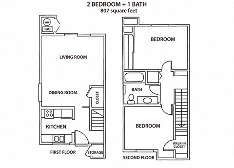 Village Meadows_2 Bedroom Floor Plan